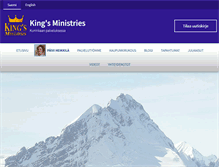 Tablet Screenshot of kingsministries.fi